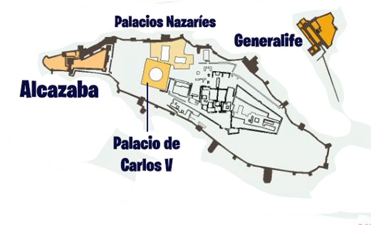 Mapa de la Alhambra