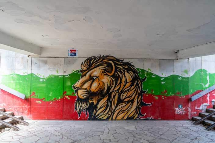 Murales-Plovdiv Castillo de Edimburgo