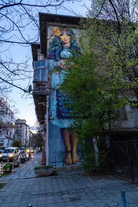 Murales-de-sofia Castillo de Edimburgo